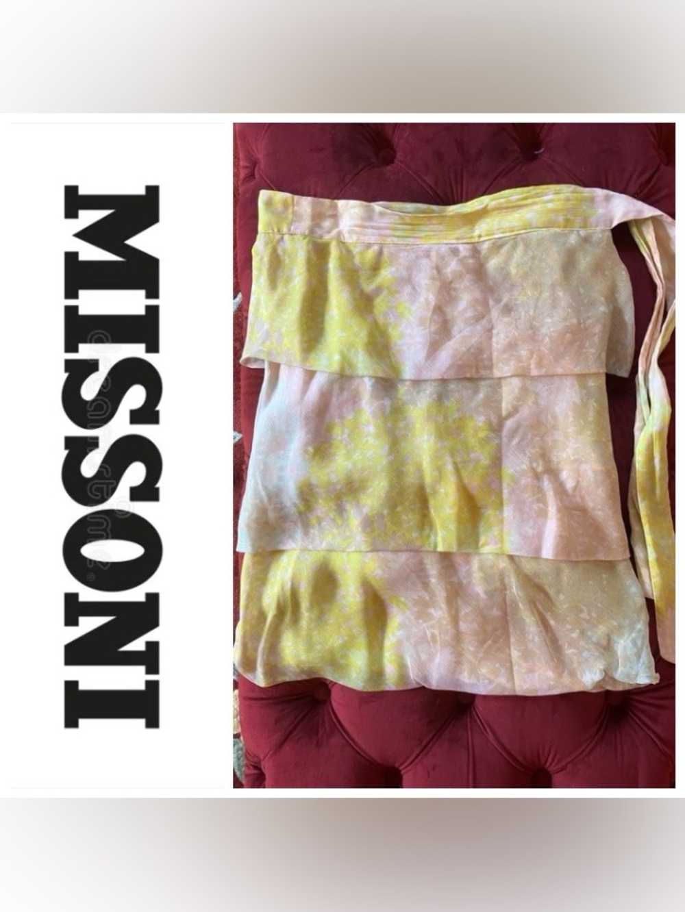 AUTHENTIC Missoni Multicolor Layered Skirt